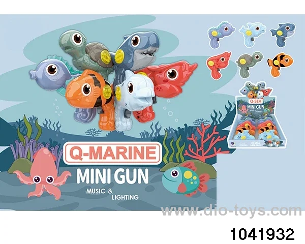 Sound and Light Ocean Mini Gun in 12pcs display box