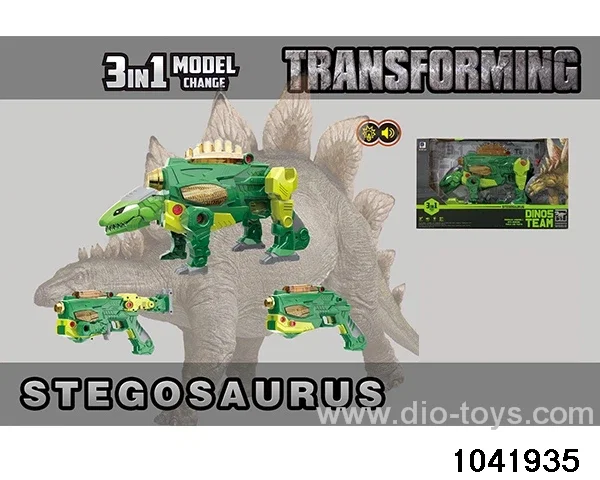 Sound and Light Disassembly and Assembly Dinosaur Gun in window box