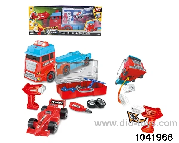 2.4G rc sound and light disassembly and assembly vehicle in window box