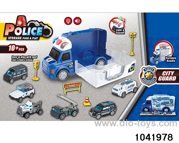 Sound and light police suit in PVC cover