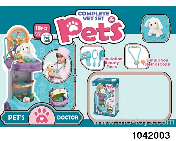 Pet care set in color box
