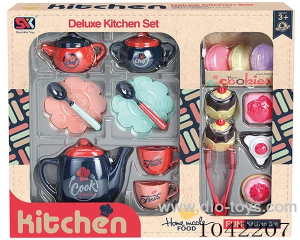 tea set in color box