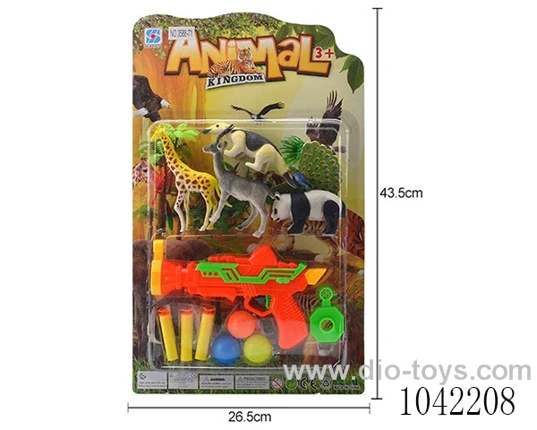 Soft bomb gun set in blister card
