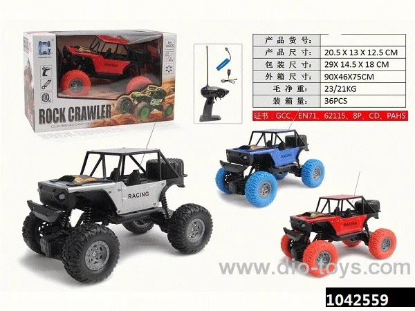 RC stunt car in window box