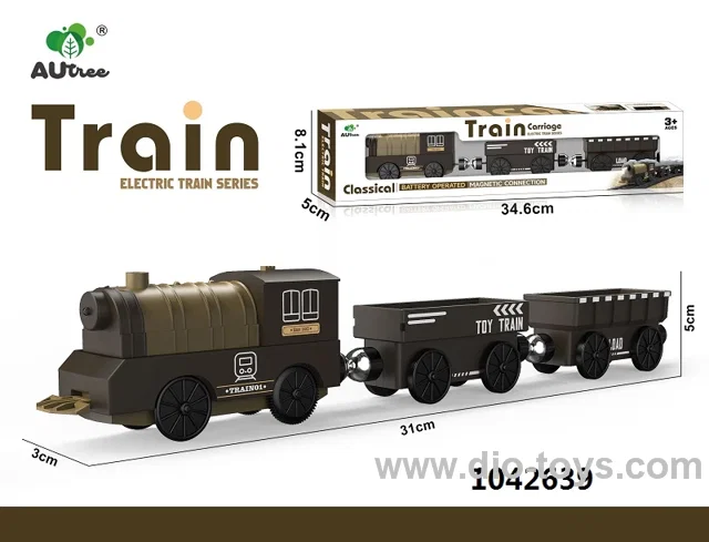 BO classic raiway train with forward,backward lighting in window box