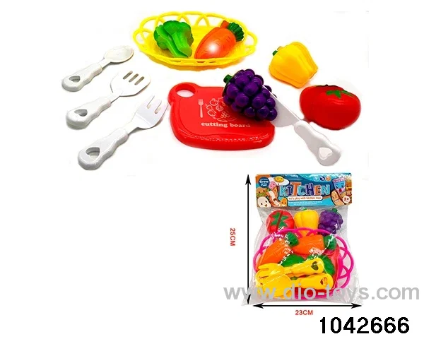 Fruit and vegetable set in PP bag with header