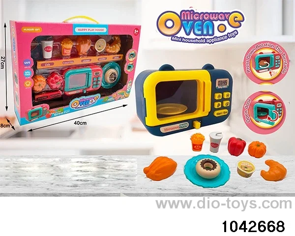 Microwave oven set in window box