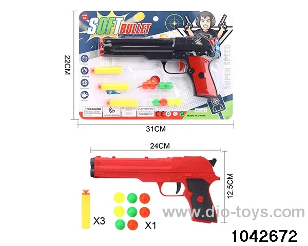 Soft bullet gun in Blister card