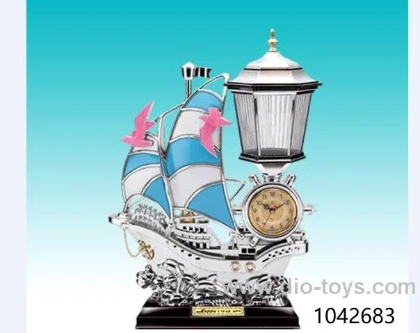 Desk lamp clock in color box