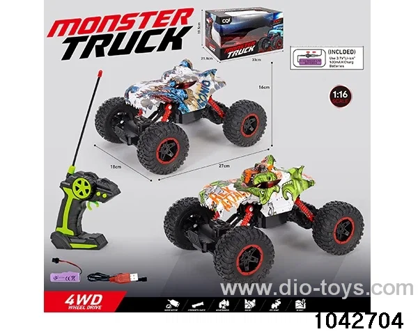 1:16 RC car with light in window box