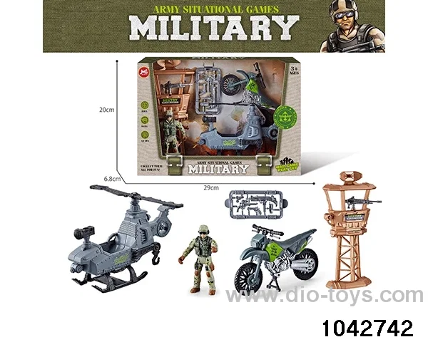 Military sets in window box