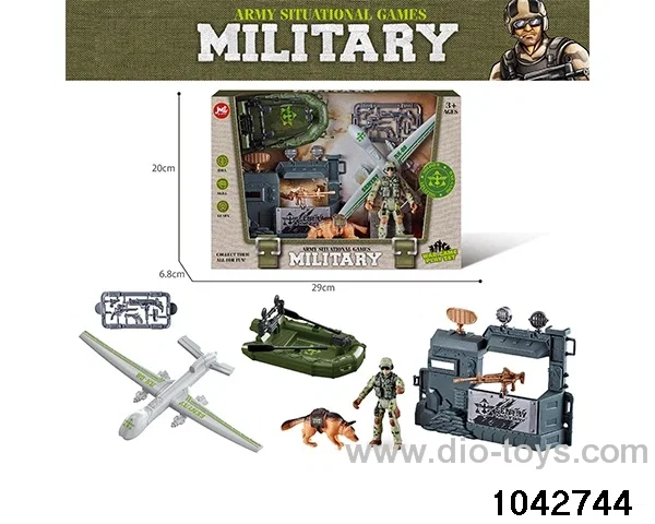 Military sets in window box
