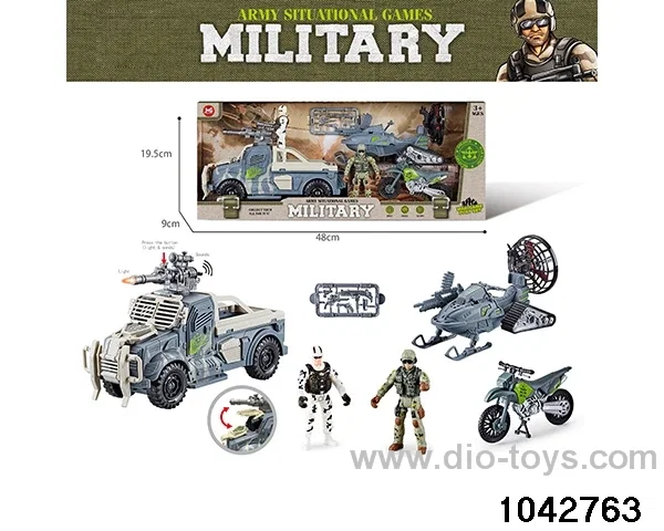 Military sets in window box