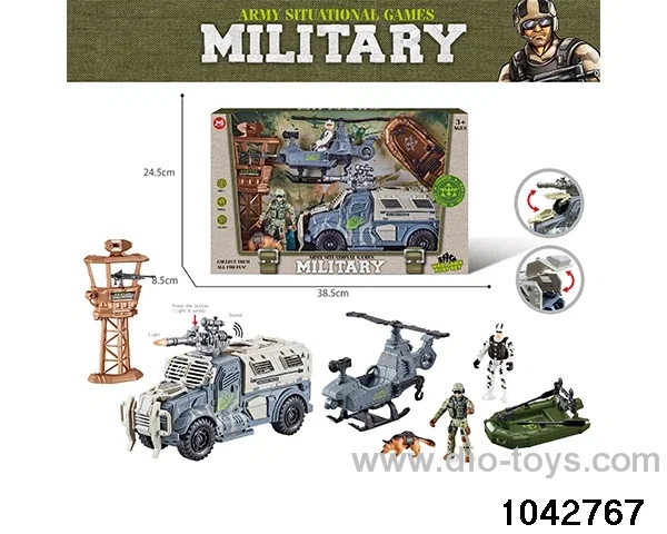 Military sets in window box