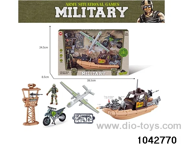 Military sets in window box