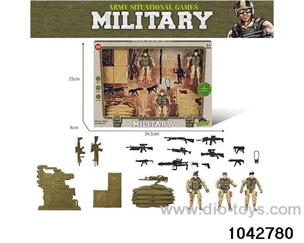 Military sets in window box