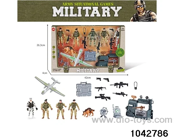Military sets in window box