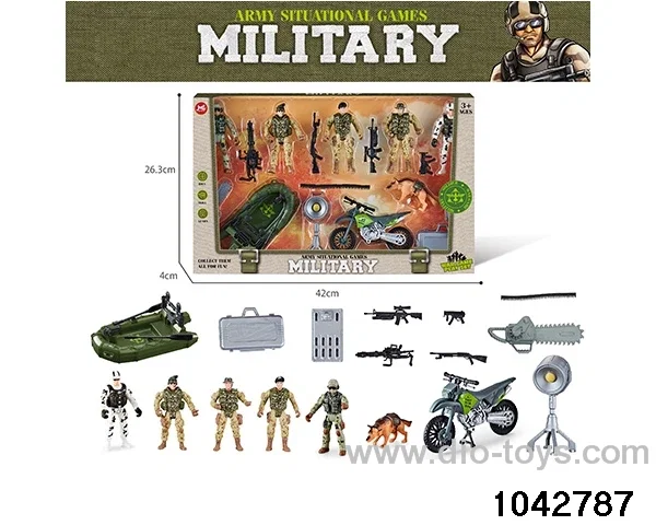 Military sets in window box