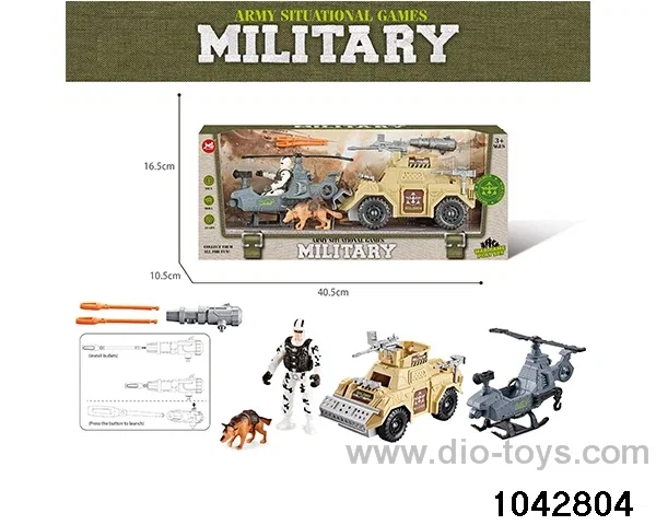 Military sets in window box