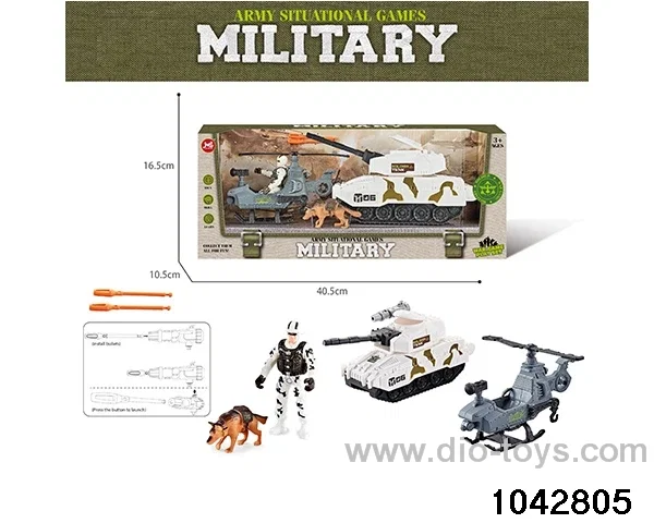 Military sets in window box