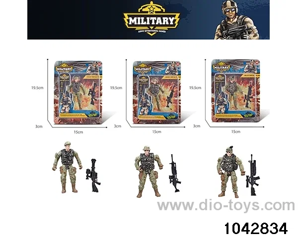 Military sets in clam shell