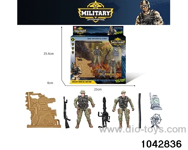Military sets in window box