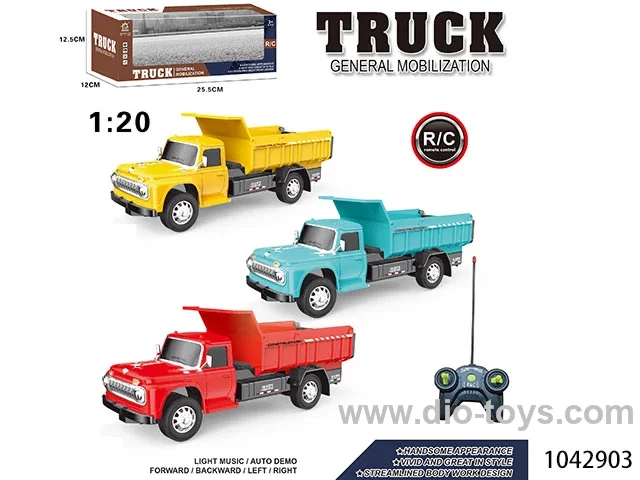 1:20 4 way remote truck in window box
