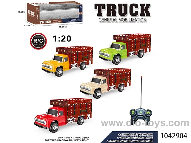 1:20 4 way remote truck in window box