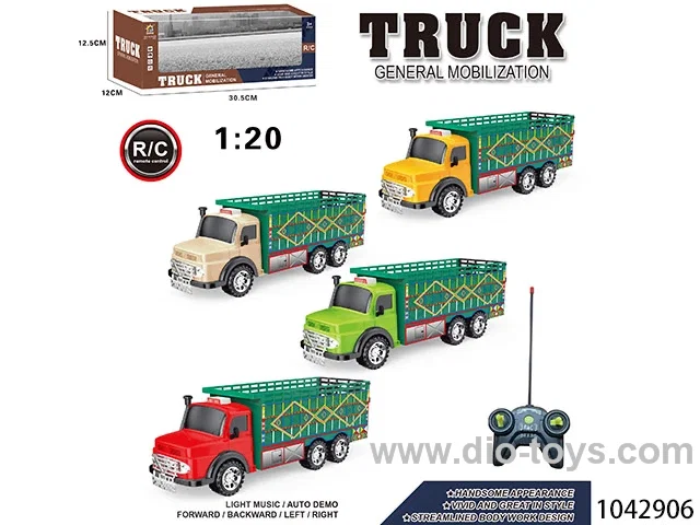 1:20 4 way remote truck in window box