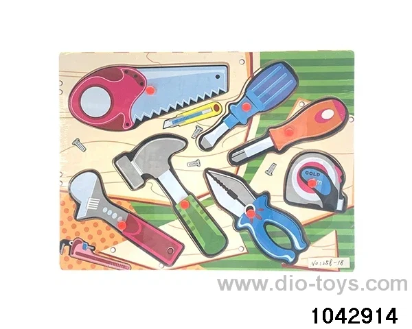 Wooden puzzles in Plastic film