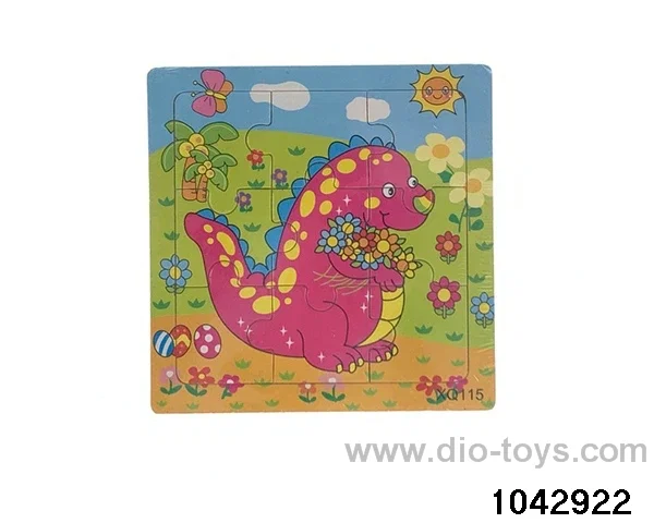 Wooden puzzles in Plastic film
