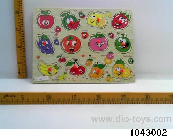 Wooden puzzles in Plastic film