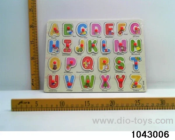 Wooden puzzles in Plastic film