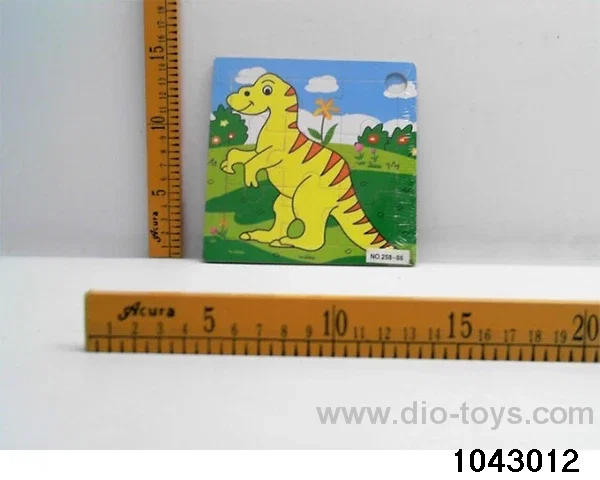 Wooden puzzles in Plastic film