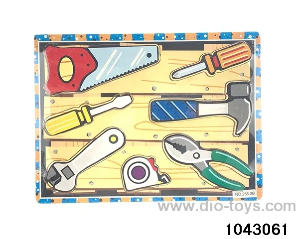 Wooden puzzles in Plastic film