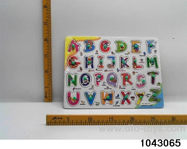 Wooden puzzles in Plastic film