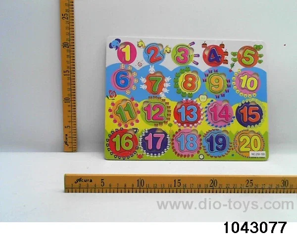 Wooden puzzles in Plastic film