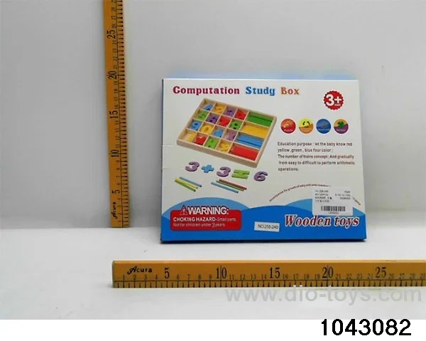 Wooden puzzles in color box
