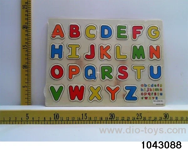 Wooden puzzles in Plastic film