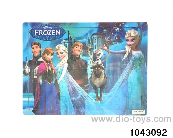 Wooden puzzles in Plastic film