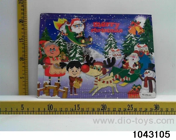 Wooden puzzles in Plastic film
