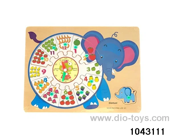 Wooden puzzles in Plastic film