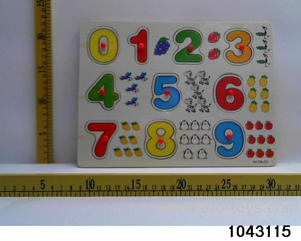 Wooden puzzles in Plastic film