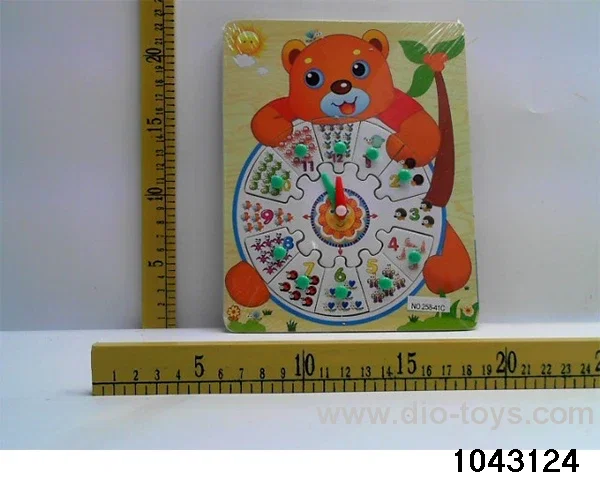 Wooden puzzles in Plastic film