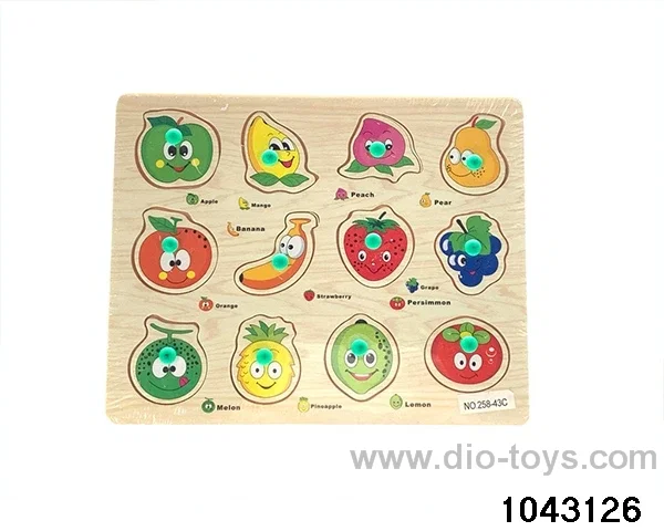 Wooden puzzles in Plastic film