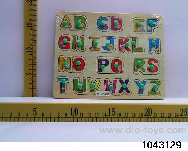 Wooden puzzles in Plastic film