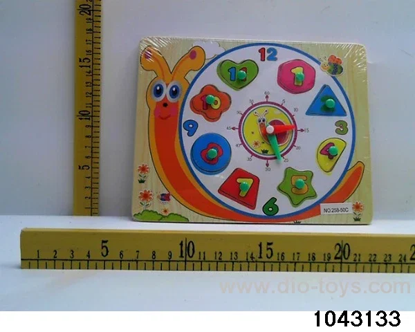 Wooden puzzles in Plastic film