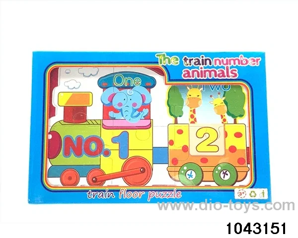 Wooden puzzles in color box