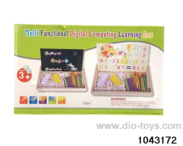 Wooden puzzles in color box