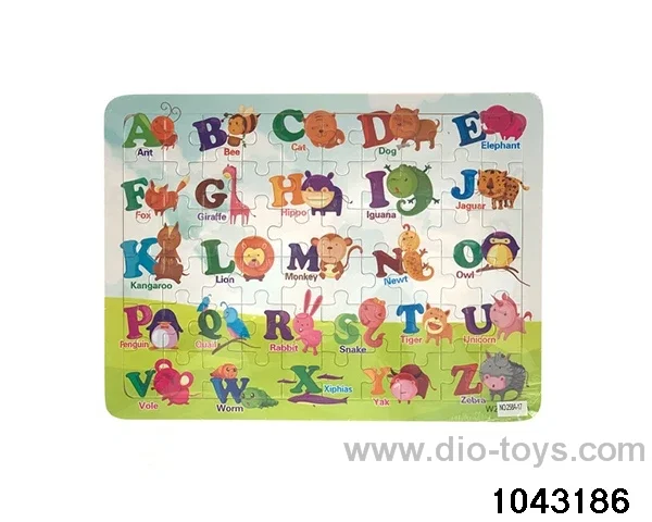 Wooden puzzles in Plastic film